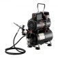 Σετ VEVOR Airbrush Kit, 1/6 HP, Air Brush Kit με αεροσυμπιεστή και δοχείο, 1 επαγγελματικό αερογράφο διπλής δράσης με 1 άκρο, λάστιχο, ακρυλικό χρώμα, 2 ανεμιστήρες, για διακόσμηση τούρτας, βάψιμο μοντέλων, τέχνη νυχιών