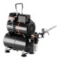 Σετ VEVOR Airbrush Kit, 1/6 HP, Air Brush Kit με αεροσυμπιεστή και δοχείο, 1 επαγγελματικό αερογράφο διπλής δράσης με 1 άκρο, λάστιχο, ακρυλικό χρώμα, 2 ανεμιστήρες, για διακόσμηση τούρτας, βάψιμο μοντέλων, τέχνη νυχιών