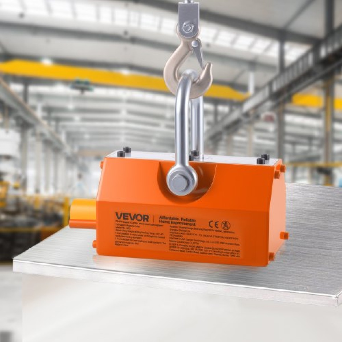 VEVOR Magnetic Lift Lifter Dolly, 600 kg ικανότητα έλξης, Steel Dolly με ανυψωτικό μαγνήτη βαρέως τύπου και 2 τροχούς, ρυθμιζόμενη λαβή, N42 νεοδύμιο, πτυσσόμενο και φορητό, για ανύψωση καλυμμάτων φρεατίων