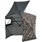 VEVOR Hunting Blind, 6-7 Persons, 288 Degree 5 Side See-Through Ground blinds με τσάντα μεταφοράς, φορητή σκηνή παραλλαγής, ανθεκτικό κρυφό καταφύγιο με αθόρυβη πόρτα και παράθυρο με φερμουάρ, για ελάφια Τουρκίας