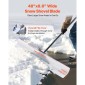 Φτυάρι VEVOR Snow Pusher, 122cm Φτυάρι Χιονιού εξωτερικού χώρου με εργονομική λαβή, HDPE Πλαστική λεπίδα, Χειμερινά φτυάρια με λαβή σε τμήματα, Μεταλλική λωρίδα με άκρες, φορητό εργαλείο αφαίρεσης χιονιού για Driveway Garden