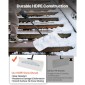 Φτυάρι VEVOR Snow Pusher, Φτυάρι Εξωτερικού Χιονιού πλάτους 61 cm με Εργονομική λαβή, HDPE Πλαστική Λεπίδα, Χειμερινά Φτυάρια με Τμηματοποιημένη Λαβή, Φορητό εργαλείο αφαίρεσης χιονιού για Κάμπινγκ Driveway Garden