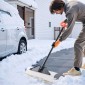 Φτυάρι VEVOR Snow Pusher, Φτυάρι Εξωτερικού Χιονιού πλάτους 61 cm με Εργονομική λαβή, HDPE Πλαστική Λεπίδα, Χειμερινά Φτυάρια με Τμηματοποιημένη Λαβή, Φορητό εργαλείο αφαίρεσης χιονιού για Κάμπινγκ Driveway Garden
