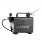 Σετ VEVOR Airbrush Kit, 1/6 HP, Air Brush Kit με αεροσυμπιεστή, 1 Dual-Action Professional Airbrush with 3 Tips, Hose, Acrylic Paint, Brush, Low Noise, for Cake Decorating, Model Painting, Nail Art
