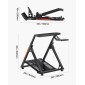 VEVOR Racing Wheel Stand, Ρυθμιζόμενη και αναδιπλούμενη βάση προσομοιωτή για Logitech G923 G920 G29 G27, Thrustmaster T300RS TX F458 T500RS T3PA-PRO(F1/GT) Πιλοτήριο παιχνιδιών, Προσομοιωτής Πεντάλ ΔΕΝ Περιλαμβάνεται, Comp