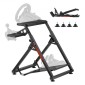 VEVOR Racing Wheel Stand, Ρυθμιζόμενη και αναδιπλούμενη βάση προσομοιωτή για Logitech G923 G920 G29 G27, Thrustmaster T300RS TX F458 T500RS T3PA-PRO(F1/GT) Πιλοτήριο παιχνιδιών, Προσομοιωτής Πεντάλ ΔΕΝ Περιλαμβάνεται, Comp
