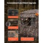 VEVOR Hunting Blind, περσίδες 4-5 ατόμων See Through Ground με τσάντα μεταφοράς, φορητή σκηνή παραλλαγής 360 μοιρών, ανθεκτικό κρυφό καταφύγιο με αθόρυβη πόρτα και παράθυρο με φερμουάρ, για Τουρκία και ελάφια