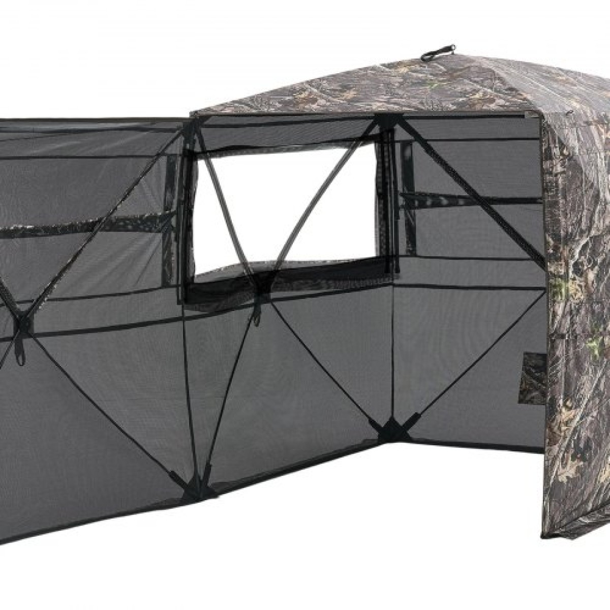 VEVOR Hunting Blind, περσίδες 4-5 ατόμων See Through Ground με τσάντα μεταφοράς, φορητή σκηνή παραλλαγής 360 μοιρών, ανθεκτικό κρυφό καταφύγιο με αθόρυβη πόρτα και παράθυρο με φερμουάρ, για Τουρκία και ελάφια