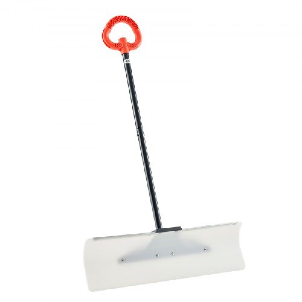 Φτυάρι VEVOR Snow Pusher, 76,2 cm Φτυάρι Εξωτερικού Χιονιού με Εργονομική λαβή, Πλαστική λεπίδα HDPE, Χειμερινά Φτυάρια με Τμηματοποιημένη Λαβή, Μεταλλική Λωρίδα με Μεταλλικές Επεξεργασίες, Φορητό εργαλείο αφαίρεσης χιονιού για Driveway