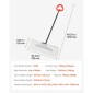 Φτυάρι VEVOR Snow Pusher, 76,2 cm Φτυάρι Εξωτερικού Χιονιού με Εργονομική λαβή, Πλαστική λεπίδα HDPE, Χειμερινά Φτυάρια με Τμηματοποιημένη Λαβή, Μεταλλική Λωρίδα με Μεταλλικές Επεξεργασίες, Φορητό εργαλείο αφαίρεσης χιονιού για Driveway