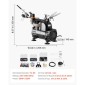 Σετ VEVOR Airbrush Kit, 1/6 HP, Air Brush Kit με αεροσυμπιεστή, 3 Dual-Action Professional Airbrushes with 3 Tips, Hose, Acrylic Paint, Brush, Low Noise, for Cake Decorating, Model Painting, Nail Art