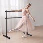 VEVOR Ballet Barre, Double Barre Bar για το σπίτι, ανεξάρτητες φορητές μπάρες χορού τεντώματος μπαλέτου, ρυθμιζόμενο ύψος Anti-Wobble Fitness Gym Studio Equipment, for Pilates Balance Workout
