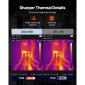 Θερμική κάμερα VEVOR, TISR Super Resolution 240x180, Θερμική κάμερα με οπτική κάμερα 2MP, Ανάλυση υπερύθρων 96x96, Ρυθμός ανανέωσης 25 HZ, -4°F έως 1022°F, 4 λειτουργίες εικόνας & 6 παλέτες χρωμάτων