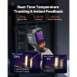 Θερμική κάμερα VEVOR, TISR Super Resolution 240x180, Θερμική κάμερα με οπτική κάμερα 2MP, Ανάλυση υπερύθρων 96x96, Ρυθμός ανανέωσης 25 HZ, -4°F έως 1022°F, 4 λειτουργίες εικόνας & 6 παλέτες χρωμάτων