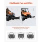 Κιτ VEVOR Snow Plough, 1524 mm Universal Εξάρτημα Χιονιού, ρυθμιζόμενο ύψος & αριστερά-δεξιά, γρήγορη αποσύνδεση, ατσάλινη λεπίδα απόξεσης ATV, 3 επιλογές τοποθέτησης, αποτελεσματικό καθάρισμα χιονιού, για τα περισσότερα ATV και UTV