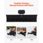 Κιτ VEVOR Snow Plough, 1524 mm Universal Εξάρτημα Χιονιού, ρυθμιζόμενο ύψος & αριστερά-δεξιά, γρήγορη αποσύνδεση, ατσάλινη λεπίδα απόξεσης ATV, 3 επιλογές τοποθέτησης, αποτελεσματικό καθάρισμα χιονιού, για τα περισσότερα ATV και UTV