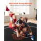 VEVOR 3x3m Wrestling Mat, Martial Arts Thick Mat for Home Gym Workouts Exercise, Αδιάβροχα PVC Roll-Up Προπονητικά χαλάκια με κύκλους, για Γυμναστική, Τατάμι, Jiu Jitsu BJJ MMA Τζούντο, Πυγμαχία, Μαύρο