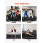 VEVOR 3x3m Wrestling Mat, Martial Arts Thick Mat for Home Gym Workouts Exercise, Αδιάβροχα PVC Roll-Up Προπονητικά χαλάκια με κύκλους, για Γυμναστική, Τατάμι, Jiu Jitsu BJJ MMA Τζούντο, Πυγμαχία, Μαύρο