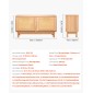 Πάγκος παπουτσιών VEVOR Entryway, 1000 x 300 x 530 mm Πάγκος παπουτσιών που μοιάζει με ρατάν με 2 συρτάρια, 300 λίβρες αποθήκευση παπουτσιών με 4 θήκες και 2 πόρτες μπαστούνι, για διάδρομο, σαλόνι, υπνοδωμάτιο