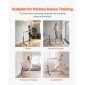 VEVOR Ballet Barre, Barre Bar για το σπίτι, ανεξάρτητες φορητές μπάρες χορού τεντώματος μπαλέτου, ρυθμιζόμενο ύψος Anti-Wobble Fitness Gym Studio Equipment, for Pilates Balance Workout