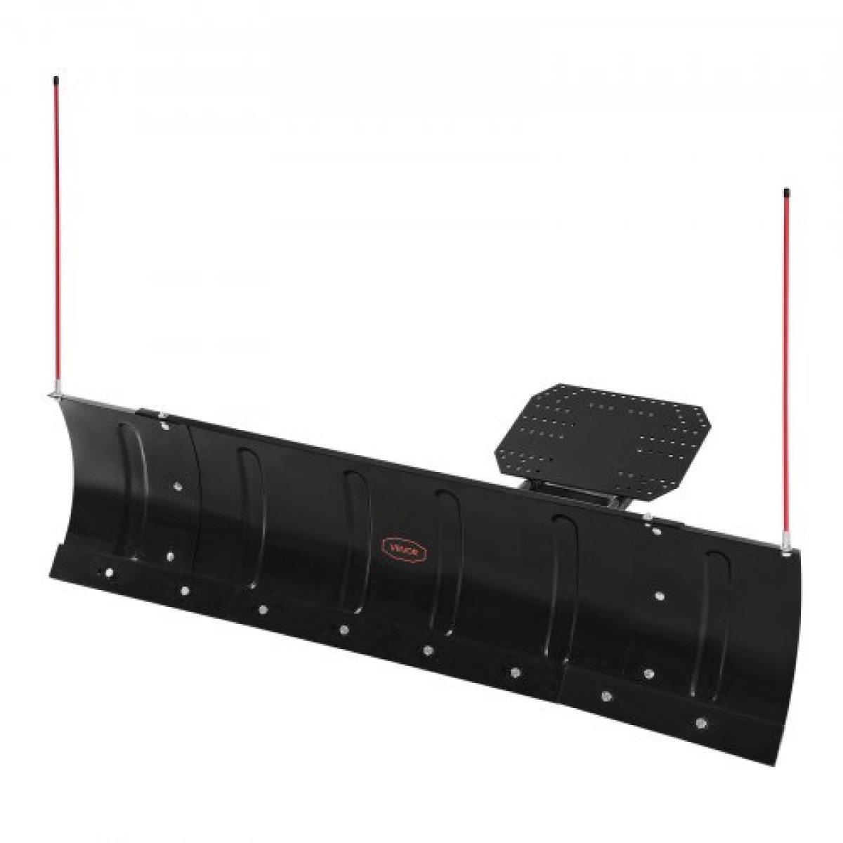 Λάμα χιονιού VEVOR, πλάτος 109/152 cm Ρυθμιζόμενο κιτ εκχιονιστήρων, Εύκολη αποσύνδεση, Εξάρτημα όργωσης γενικής χρήσης με λαστιχένια πτερύγια, λεπίδα από χάλυβα βαρέως τύπου, συμβατό με τα περισσότερα UTV & ATV