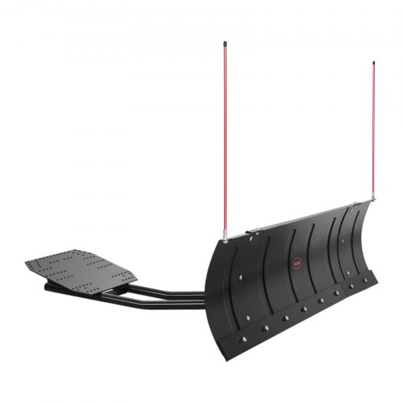 Λάμα χιονιού VEVOR, πλάτος 109/152 cm Ρυθμιζόμενο κιτ εκχιονιστήρων, Εύκολη αποσύνδεση, Εξάρτημα όργωσης γενικής χρήσης με λαστιχένια πτερύγια, λεπίδα από χάλυβα βαρέως τύπου, συμβατό με τα περισσότερα UTV & ATV