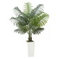 VEVOR Artificial Areca Palm Tree 1524 mm, Ψεύτικος Φοίνικας Τροπικά Φυτά με Λευκή Ψηλή Ζαρντινιέρα, Φυτό από ψεύτικο δάπεδο μετάξι σε γλάστρα, Μεγάλα Δέντρα για Διακόσμηση Σαλονιού οικιακού Γραφείου Θέρμανση σπιτιού, Εσωτερικός εξωτερικός χώρος