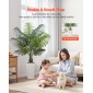VEVOR Artificial Areca Palm Tree 1524 mm, Ψεύτικος Φοίνικας Τροπικά Φυτά με Λευκή Ψηλή Ζαρντινιέρα, Φυτό από ψεύτικο δάπεδο μετάξι σε γλάστρα, Μεγάλα Δέντρα για Διακόσμηση Σαλονιού οικιακού Γραφείου Θέρμανση σπιτιού, Εσωτερικός εξωτερικός χώρος