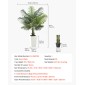 VEVOR Artificial Areca Palm Tree 1524 mm, Ψεύτικος Φοίνικας Τροπικά Φυτά με Λευκή Ψηλή Ζαρντινιέρα, Φυτό από ψεύτικο δάπεδο μετάξι σε γλάστρα, Μεγάλα Δέντρα για Διακόσμηση Σαλονιού οικιακού Γραφείου Θέρμανση σπιτιού, Εσωτερικός εξωτερικός χώρος