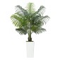 VEVOR Artificial Areca Palm Tree 1524 mm, Ψεύτικος Φοίνικας Τροπικά Φυτά με Λευκή Ψηλή Ζαρντινιέρα, Φυτό από ψεύτικο δάπεδο μετάξι σε γλάστρα, Μεγάλα Δέντρα για Διακόσμηση Σαλονιού οικιακού Γραφείου Θέρμανση σπιτιού, Εσωτερικός εξωτερικός χώρος