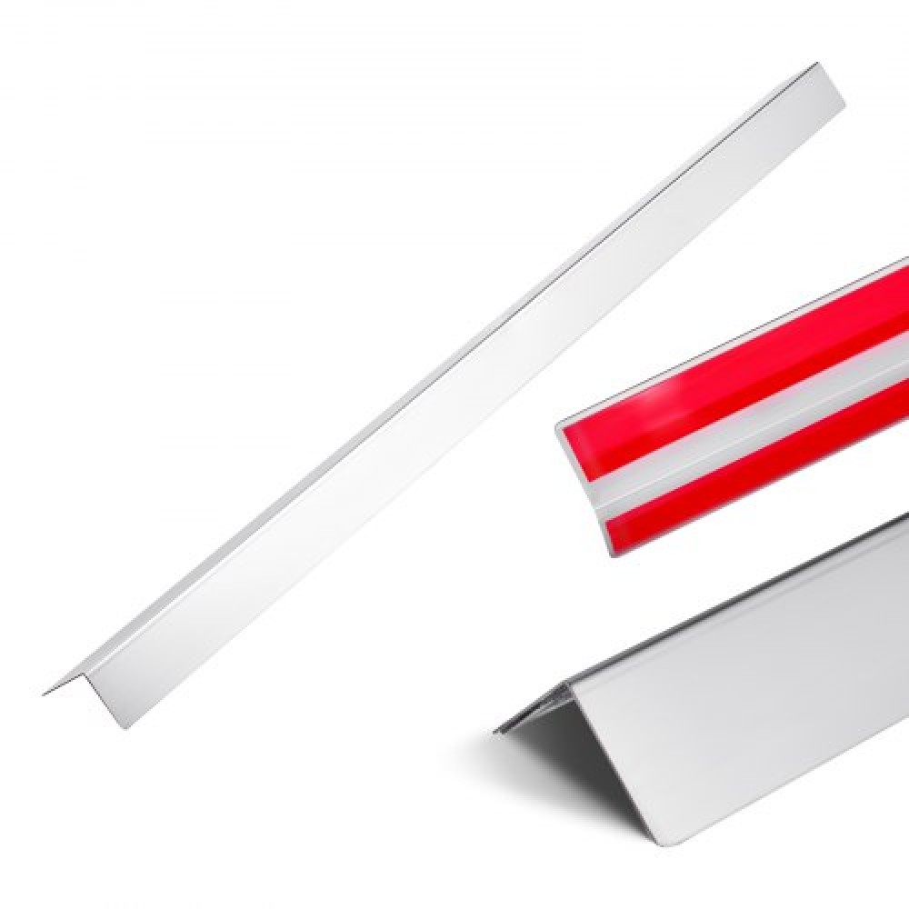 VEVOR Stainless Steel Wall Corner Protector 50x50x1217mm 10 Pack with 3M Tape