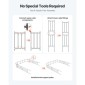 VEVOR Garden Arbor, 2,4 (Υ) x 2,5 (Π) x 0,4 (Β) m Μεταλλική Αψίδα, Στιβαρή Αψίδα Καφασωτών Εξωτερικών με Πασσάλους, Εύκολη Συναρμολόγηση, Πέργκολα κληματαριά για αναρρίχηση φυτών Διακόσμηση γαμήλιου γκαζόν για αυλή
