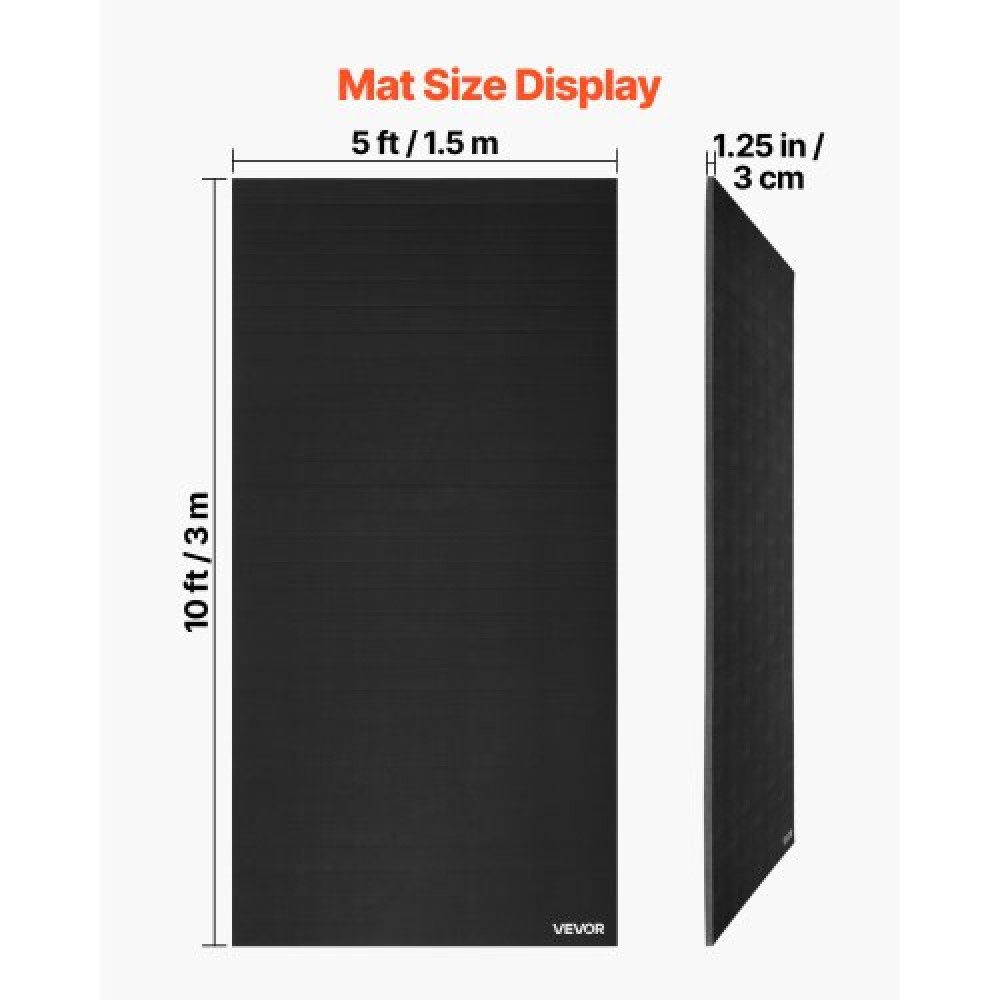 VEVOR Wrestling Mat Roll-Up Martial Art Mat 3x1.5m Gymnastics MMA Jiu Jitsu Mat