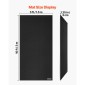VEVOR 3x1,5 m Wrestling Mat, Martial Arts Thick Mat for Home Gym Workouts Exercise, Αδιάβροχο PVC Roll-Up Training Mats for Gymnastics, Tatami, Jiu Jitsu BJJ MMA Judo, Boxing, Black