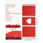 VEVOR Baseball Hitting Mat, 300x116cm Batting Cage Mat, Batters Box Turf Mats, Εξοπλισμός Softball Batting Practice με Home Plate και Anti Fade Turf, Φορητό βοήθημα προπόνησης για εσωτερικούς εξωτερικούς χώρους, κόκκινο