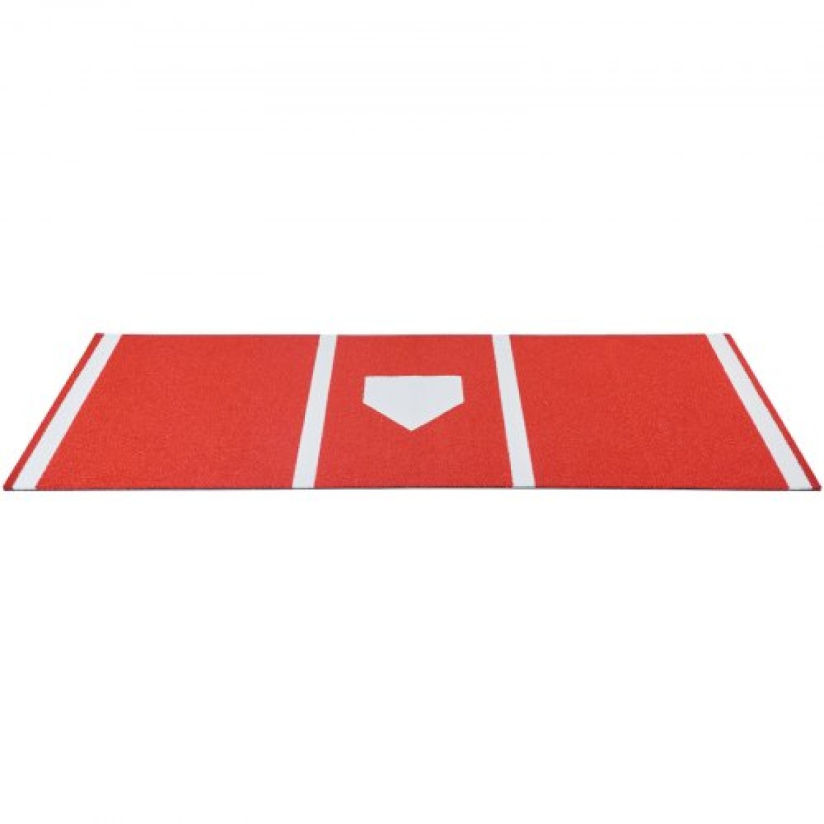 VEVOR Baseball Hitting Mat, 300x116cm Batting Cage Mat, Batters Box Turf Mats, Εξοπλισμός Softball Batting Practice με Home Plate και Anti Fade Turf, Φορητό βοήθημα προπόνησης για εσωτερικούς εξωτερικούς χώρους, κόκκινο