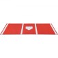 VEVOR Baseball Hitting Mat, 300x116cm Batting Cage Mat, Batters Box Turf Mats, Εξοπλισμός Softball Batting Practice με Home Plate και Anti Fade Turf, Φορητό βοήθημα προπόνησης για εσωτερικούς εξωτερικούς χώρους, κόκκινο