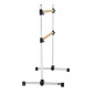 VEVOR Ballet Barre, Διπλό Beechwood Barre Bar για το σπίτι, Φορητές μπάρες χορού Stretching Ballet, Ρυθμιζόμενο ύψος Εξοπλισμός Γυμναστηρίου Anti-Wobble Fitness, για Pilates Balance Workout