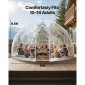 VEVOR Garden Dome Igloo, 4,5 x 2,7 m Υπαίθρια σκηνή Clear Bubble για 4-7 Άτομα, Θερμοκήπιο Γεωδαιτικής Θόλος με Παράθυρο, Αδιάβροχο Γεωδαιτικό Θόλο με Παράθυρο, Σκηνή PVC Igloo για Γάμος Κάμπινγκ Αίθριων στην πίσω αυλή