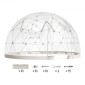 VEVOR Garden Dome Igloo, 4,5 x 2,7 m Υπαίθρια σκηνή Clear Bubble για 4-7 Άτομα, Θερμοκήπιο Γεωδαιτικής Θόλος με Παράθυρο, Αδιάβροχο Γεωδαιτικό Θόλο με Παράθυρο, Σκηνή PVC Igloo για Γάμος Κάμπινγκ Αίθριων στην πίσω αυλή