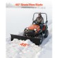 Κιτ VEVOR Snow Plough, 122 cm Universal Προσάρτημα Χιονιού, Ρυθμιζόμενο ύψος & Αριστερά-Δεξιά, Γρήγορη αποσύνδεση, Ατσάλινο λεπίδα απόξεσης ATV, 3 επιλογές τοποθέτησης, Αποτελεσματικός καθαρισμός χιονιού, για τα περισσότερα ATV και UTV