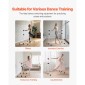 VEVOR Ballet Barre, Αλουμίνιο Double Barre Bar για το σπίτι, ανεξάρτητες φορητές μπάρες χορού τεντώματος μπαλέτου, Εξοπλισμός στούντιο γυμναστικής ρυθμιζόμενου ύψους, για προπόνηση ισορροπίας Pilates