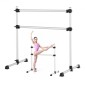 VEVOR Ballet Barre, Αλουμίνιο Double Barre Bar για το σπίτι, ανεξάρτητες φορητές μπάρες χορού τεντώματος μπαλέτου, Εξοπλισμός στούντιο γυμναστικής ρυθμιζόμενου ύψους, για προπόνηση ισορροπίας Pilates