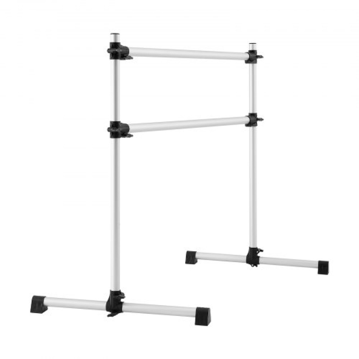 VEVOR Ballet Barre, Αλουμίνιο Double Barre Bar για το σπίτι, ανεξάρτητες φορητές μπάρες χορού τεντώματος μπαλέτου, Εξοπλισμός στούντιο γυμναστικής ρυθμιζόμενου ύψους, για προπόνηση ισορροπίας Pilates