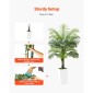 VEVOR Artificial Areca Palm Tree 1524 mm, Ψεύτικος Φοίνικας Τροπικά Φυτά με Λευκή Ψηλή Ζαρντινιέρα, Φυτό από ψεύτικο δάπεδο μετάξι σε γλάστρα, Μεγάλα Δέντρα για Διακόσμηση Σαλονιού οικιακού Γραφείου Θέρμανση σπιτιού, Εσωτερικός εξωτερικός χώρος