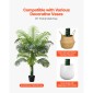 VEVOR Artificial Areca Palm Tree 1524 mm, Ψεύτικος Φοίνικας Τροπικά Φυτά με Λευκή Ψηλή Ζαρντινιέρα, Φυτό από ψεύτικο δάπεδο μετάξι σε γλάστρα, Μεγάλα Δέντρα για Διακόσμηση Σαλονιού οικιακού Γραφείου Θέρμανση σπιτιού, Εσωτερικός εξωτερικός χώρος