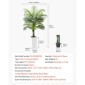 VEVOR Artificial Areca Palm Tree 1524 mm, Ψεύτικος Φοίνικας Τροπικά Φυτά με Λευκή Ψηλή Ζαρντινιέρα, Φυτό από ψεύτικο δάπεδο μετάξι σε γλάστρα, Μεγάλα Δέντρα για Διακόσμηση Σαλονιού οικιακού Γραφείου Θέρμανση σπιτιού, Εσωτερικός εξωτερικός χώρος