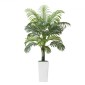 VEVOR Artificial Areca Palm Tree 1524 mm, Ψεύτικος Φοίνικας Τροπικά Φυτά με Λευκή Ψηλή Ζαρντινιέρα, Φυτό από ψεύτικο δάπεδο μετάξι σε γλάστρα, Μεγάλα Δέντρα για Διακόσμηση Σαλονιού οικιακού Γραφείου Θέρμανση σπιτιού, Εσωτερικός εξωτερικός χώρος