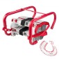 VEVOR Fire Escape Ladder, 5-6 ορόφων 15,24m αναδιπλούμενη πυροσβεστική σκάλα έκτακτης ανάγκης, ελαφριές σκάλες διαφυγής ασφαλείας από κράμα αλουμινίου με στιβαρό πολυεστερικό ιμάντα, αντιολισθητικά & φαρδιά σκαλοπάτια, μέγιστη φόρτωση 453 KG