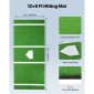VEVOR Baseball Hitting Mat, 366x183cm Batting Cage Mat, Batters Box Turf Mats, Softball Batting Practice Equipment with Home Plate and Anti Fade Turf, Φορητό βοήθημα προπόνησης για εσωτερικούς εξωτερικούς χώρους, πράσινο